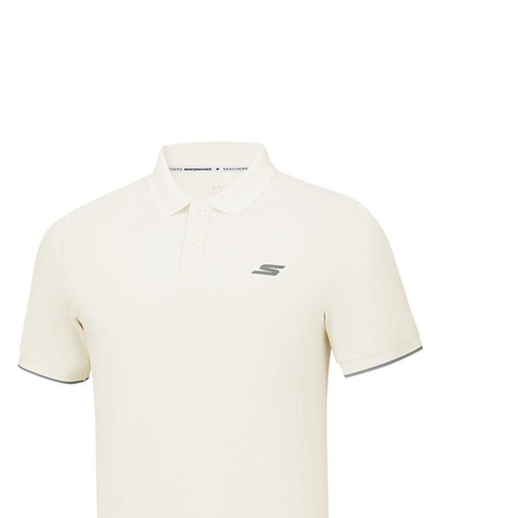 Skechers Breathable Solid Color Polo Shirt Men tops P226M006-0074
