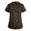 Women's Fashion  V-Neck Short Sleeve Overalls Double Pocket Halloween Printed Tops  Apparel