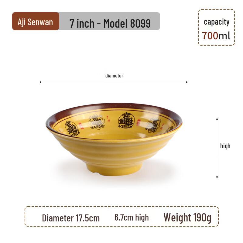 SMVP Commercial Melamine Noodle Bowl