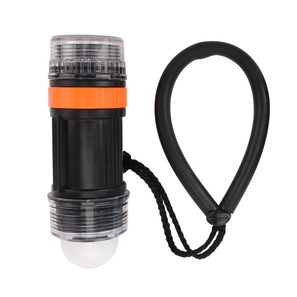Dive Strobe Light Waterproof High Brightness LED Battery Powered Diving Signal Flashlight for Underwater Adventure
