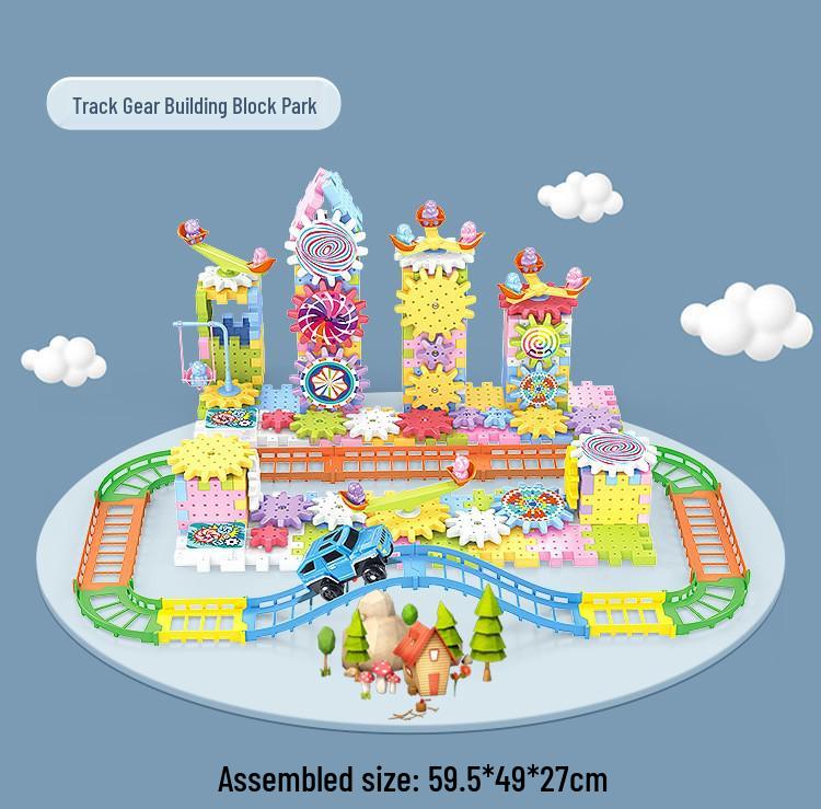 Adjustable Electric Building Blocks: Children's Educational Gear Toy Set