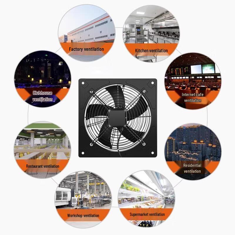 Jundingying Square Frame High-Speed Axial Flow Fan