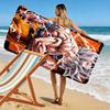 DRAGONBALL Print Beach Towel, Large Soft Quick Dry Towel for Beach Camping Swimming