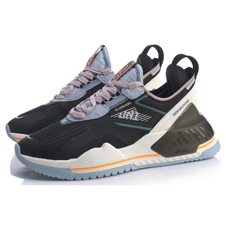 New LiNing 001 T2000 Slip-Resistant Rebound Lightweight Low-Top Running Shoes Women's Black White AGLQ002-4