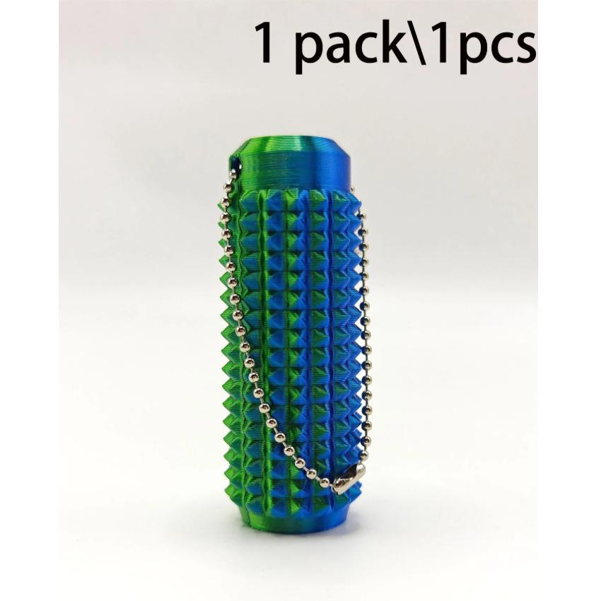 1pc 3D Printed Stress Relief Finger Massager/Spiky Mini Grip Stress Relief Toy Portable Finger Toy, Suitable As A Party Favor
