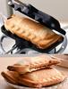 AKINOYAMA Hot Sandwich Direct Heat Detachable Single Wooden Easy To Outdoor Compact Maker, Type, Handle, Slice, Lightweight, Non-stick Coating,
