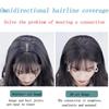 Fashion Women Beauty Invisible Seamless 3D Air Bangs Hairpiece Cover Up Baldness Thin Hair Topper
