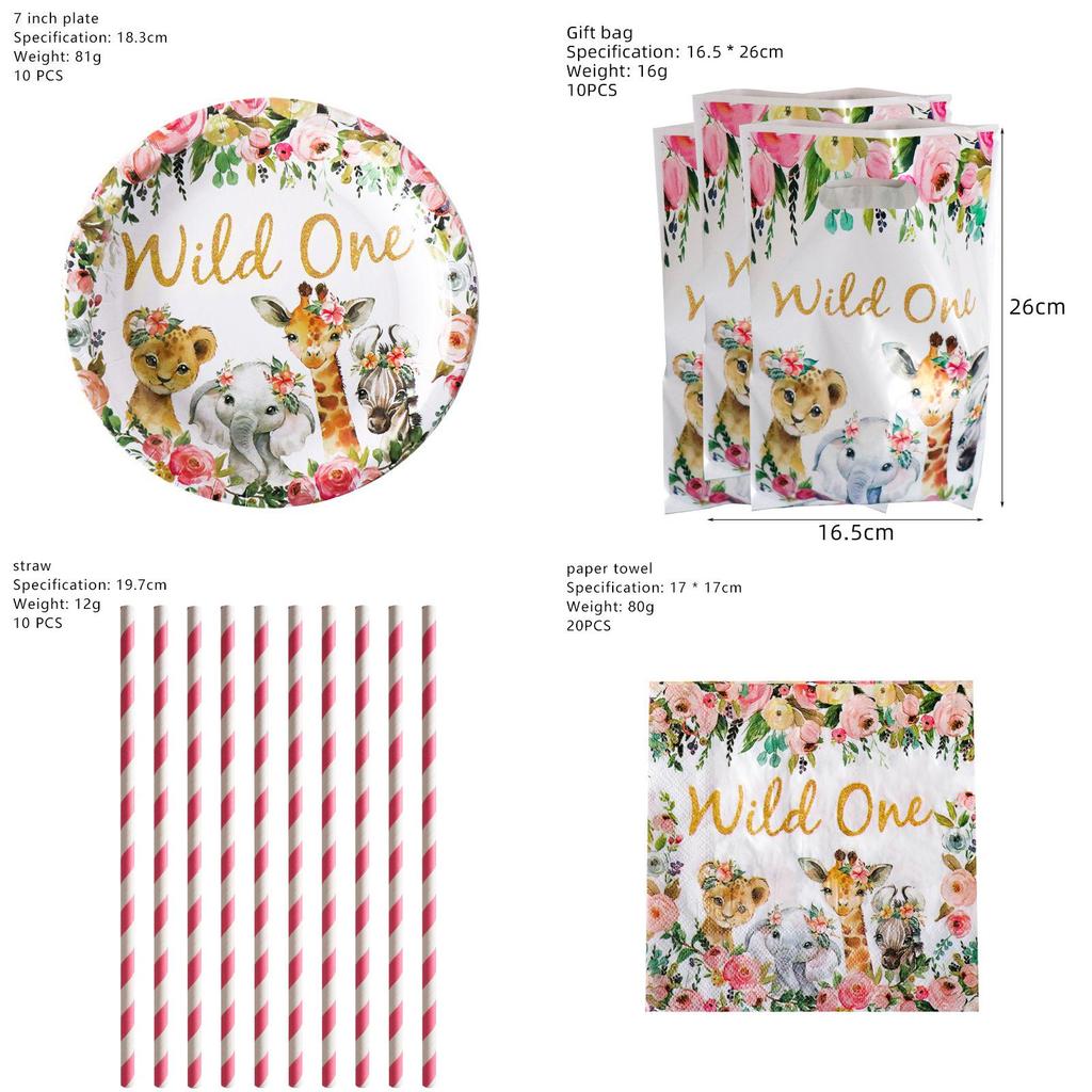 One Vibrant Birthday Party Supplies Featuring Festive Decorations And Cake Toppers**
