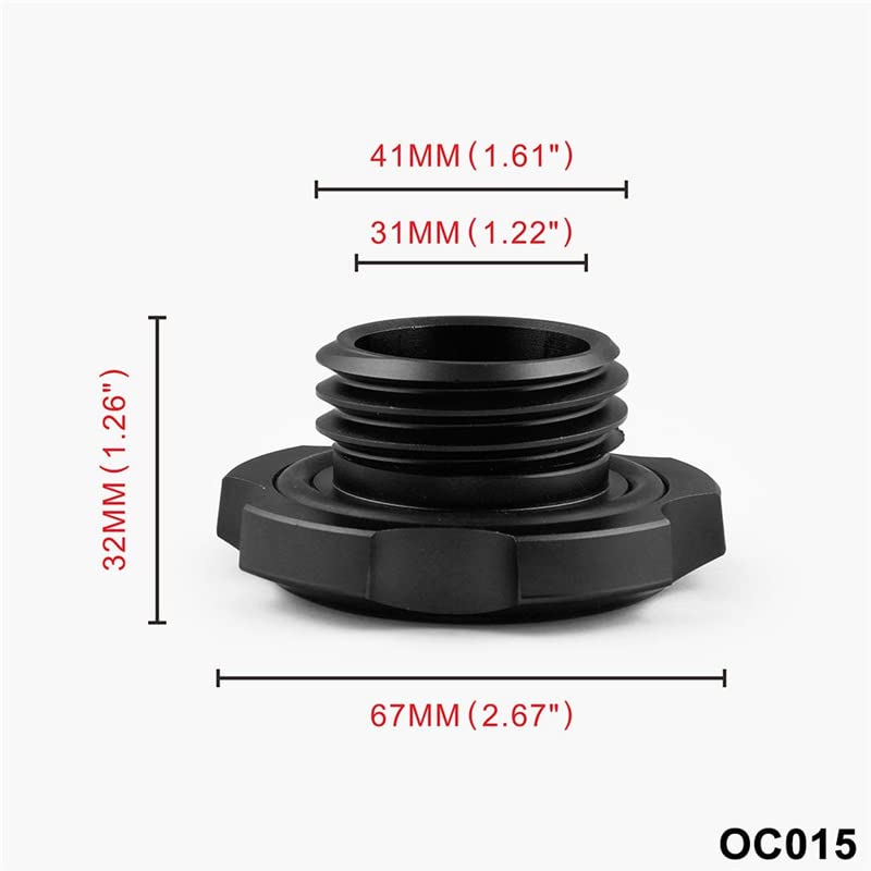 BADASS SHARKS Aluminum Cap Tank Cap Car Accessories Civic Subaru Impreza Sti Multicolor