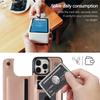 Wallet Double Button Flip Leather Case For iPhone 16e 16 15 14 13 12 11 Pro Max Card Slot Kickstand Cover