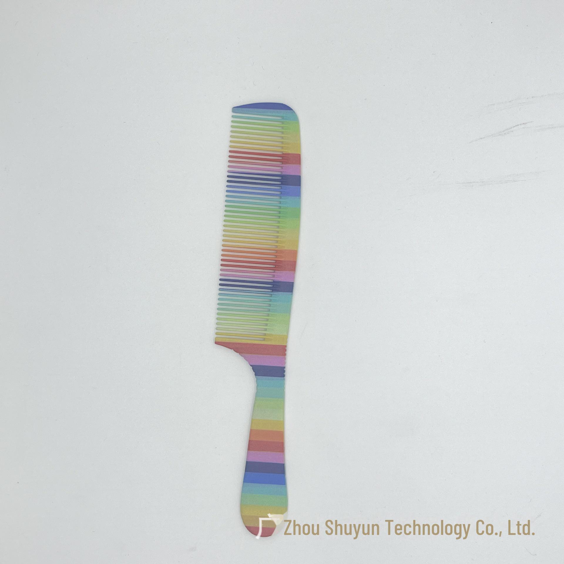 

Graffiti Anti-Static Rainbow Hair Cutting Comb for Salon Highlighting and Sectioning