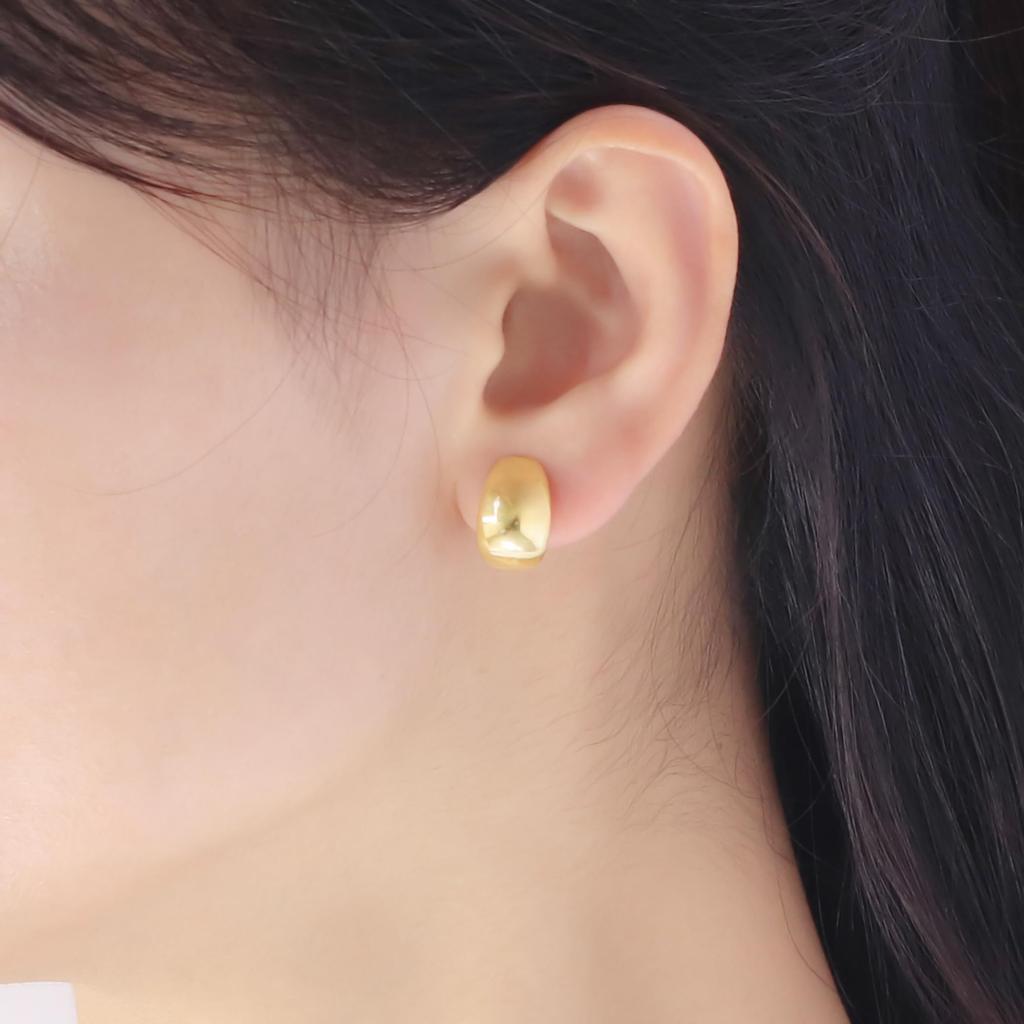 ESTELLE [Official] Women's Earrings, Silver with Yellow Gold Plated, 0776-0061-0000-0000