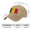 Jamaican Reggae Rasta Lion Jamaica Flag Baseball Caps Washed Denim Hats Adjustable Casquette Sports Baseball Cowboy Hat Unisex