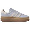 Adidas Originals Gazelle Bold T Shoes Comfortable Classic Skate Shoes Women sneaker Crystal-Blue IH4210