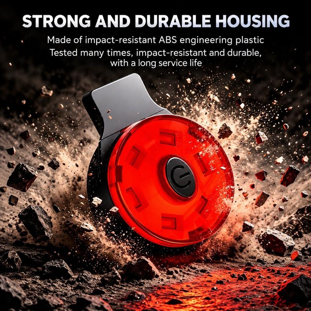 High Brightness Motorcycle Helmet Tail Light Flashing Warning Flashing Safety Light