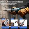 Carbon Steel Electric Wrench Adapter Universal Easy To Use Electric Hammer Convert Adapter Water Resistant