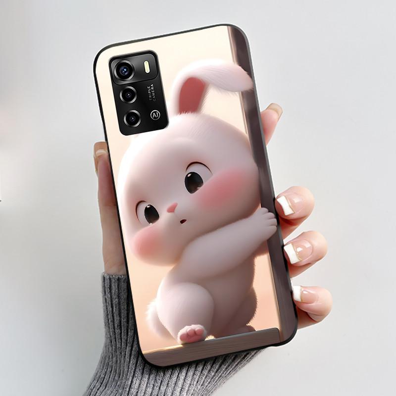 Pouzdro Pro ZTE Blade A72 4G V40 Vita Kryt na telefon Plášť Estetické Roztomilá Kočka Astronaut Móda Matně Černé Ochranné Měkké TPU Kryt