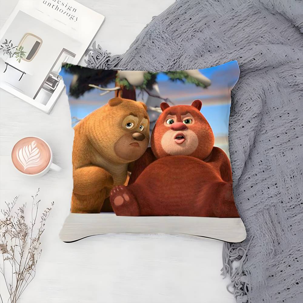 

B-Boonie B-Bears Pillow Case Printing Pillowcase Living Room Sofa Cushion Cover Bedroom Room Decor 12x12Inch