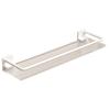 Wall Mounted Acrylic Shower Shelf Stainless Steel Storage Organizer Rack  Shower