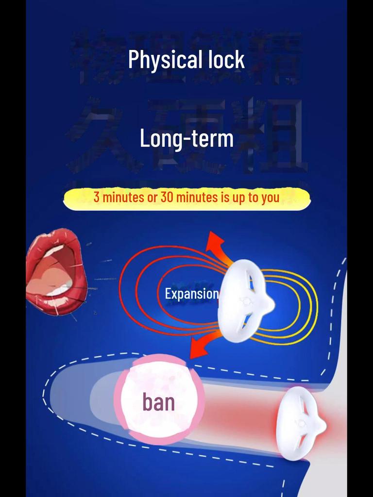 Nine-Color Life Male Enhancement Ring: Anti-Recovery Lock for Foreskin Management and Adult Use