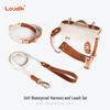 Luxury Leather Pet Harness & Leash Set for Medium & Large Dogs