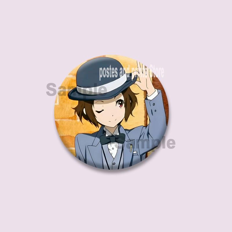 Cute Anime Hyouka Enamel Pins Clothing Bag Hat Jewelry Accessories Cartoon Round Brooch Eru Chitanda Animation Badge Toys Gifts