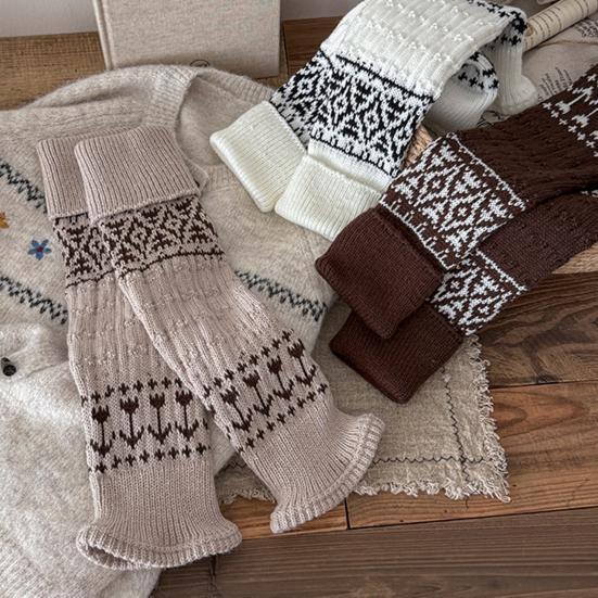 Pletené návleky na nohy Dámské Retro Bohémské Návleky na nohy Zimní Návleky na boty Manžety na boty na Párty Randění Street Wear