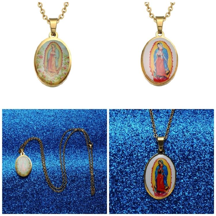 Blessed Pendant In Stainless Steel Women Chain Necklace Religious Women Necklace Suitable for Spiritual Elegances