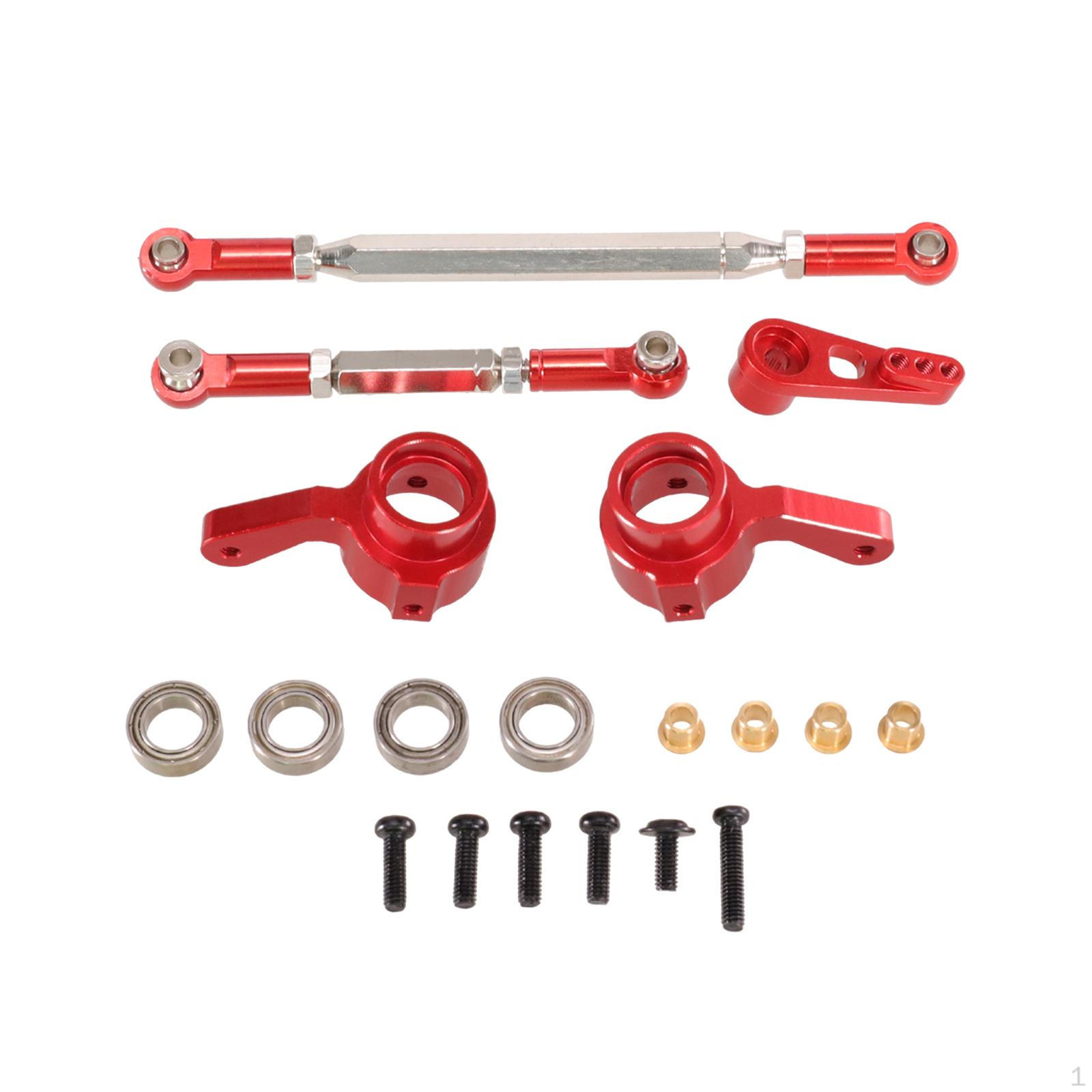 

Metal Steering Servo Link Linkages RC Car Set DIY Spare Parts Cup for D96 чорний