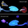 Easy-Install Silicone Betta Fish Hammock - Fluorescent for Lotus Leaf Aquarium Decor for All Fish Species