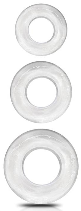 Pack of 3 Beast Rings Transparent Flexible Cock Rings - Beast Rings - Flexible Cockrings