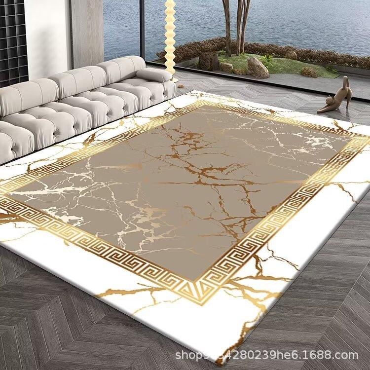 European Style Living Room Decoration Carpet Coffee Table Mat Bedroom Study Carpet Anti Slip and Wear-resistant