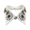 Woman Rhinestone Lapel Collar Shawl Decorative False Collar Elegant Removable Collar Sweater Shirt Collar for Women