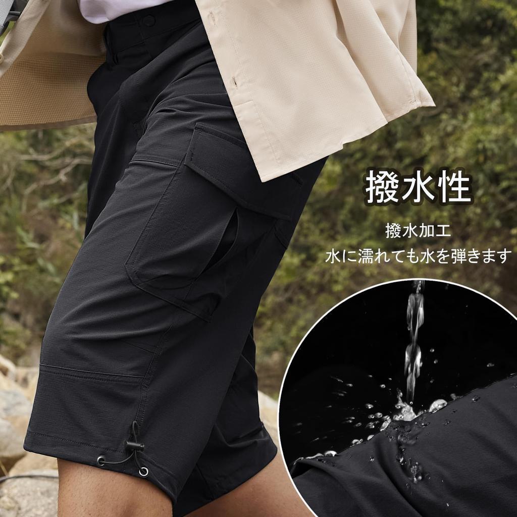 Shorts für und Cool und Outdoor Stretch-Shorts für und Erhältlich in Dunkelgrau Herren 3/4-Länge Golf, Radfahren, Arbeit, Angeln, Aktivitäten. Angeln,