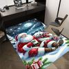 1 Stück Weihnachtsmann, Eisbär Teppich Büro Teppich Außenmatte Heimdekoration Bereichsteppich Festival Geschenk Schreibtischstuhl Teppich