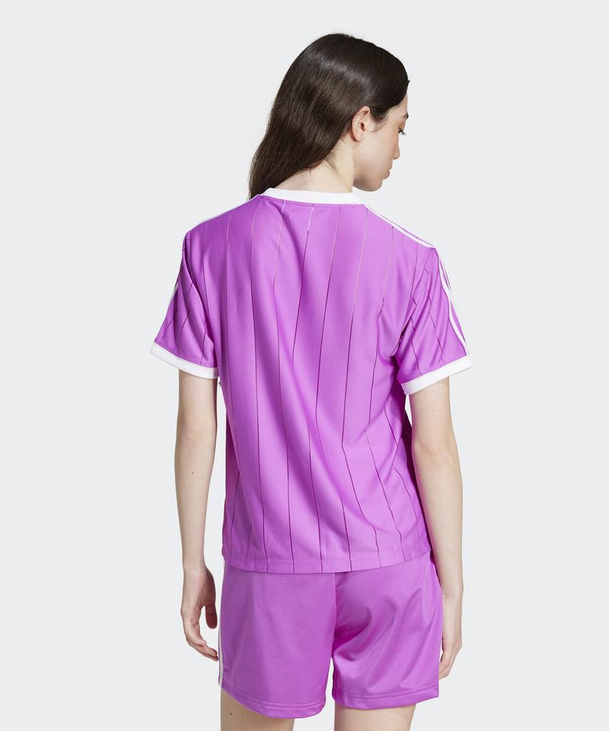 adidas 3S Pinstripe Tee - Purple / Iy7225