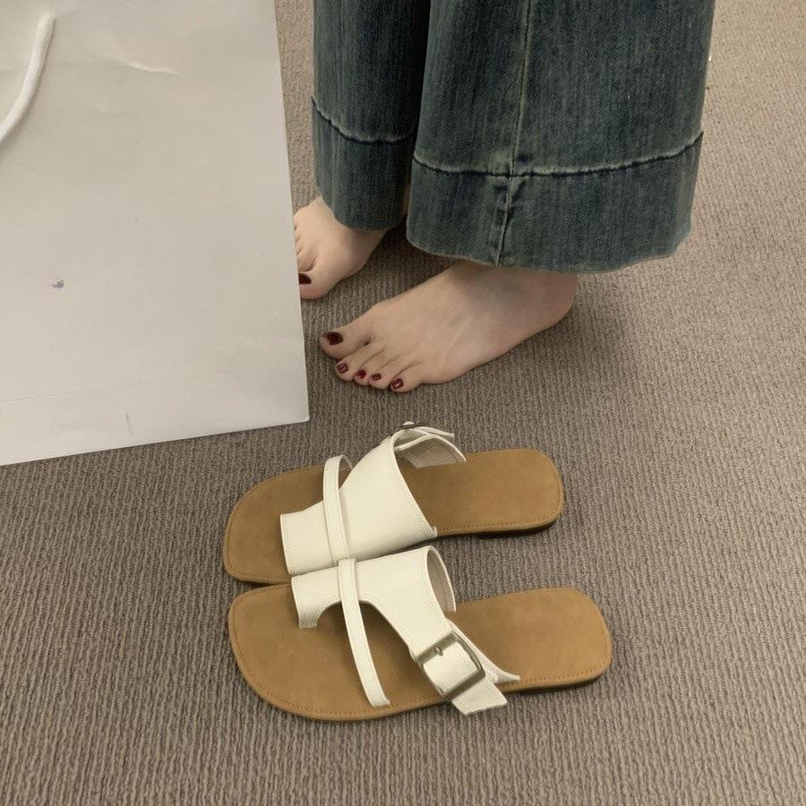 Retro Style Toe Slippers Women Wear Beautiful Fairy Casual Beach Sandals Sandals