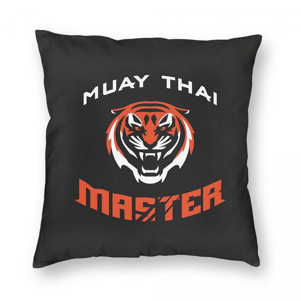 Muay Thai Gloves Thailand Boxing Fighter College Square Pillowcase Pillow Cover Cushion Throw Pillow for Home Bedroom Car