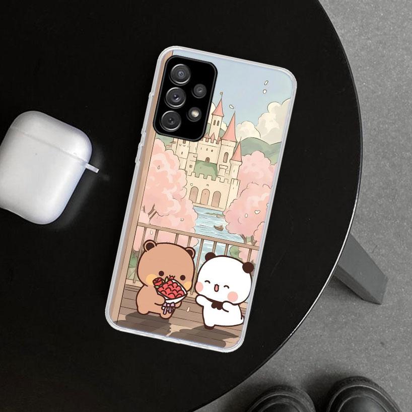 Bubu Dudu Cartoon Cute Phone Case Cover for Samsung Galaxy A12 A22 A32 A52 A72 A02S A51 A50S A31 A20S A10S Note 20 Ultra 10 Plus