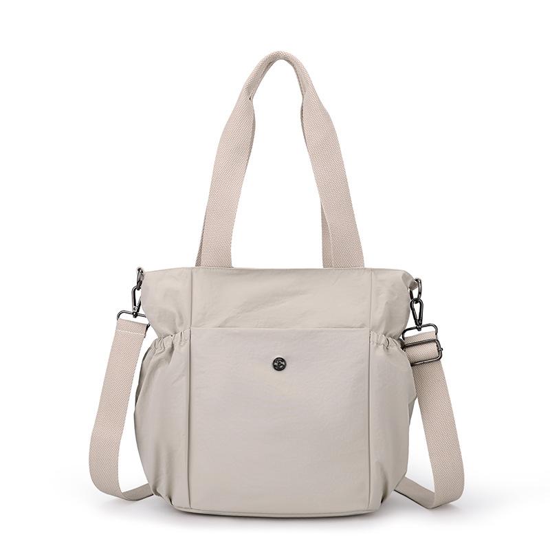 

Женская сумка через плечо, нейлоновая сумка, легкая сумка-тоут бежевый