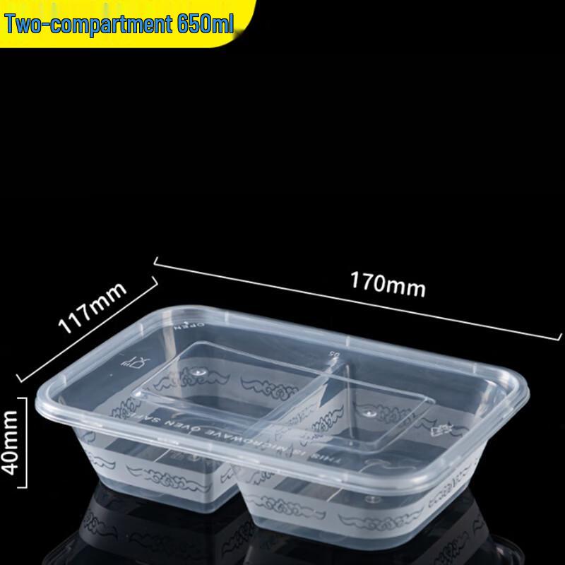 Lingyuan Qisheng Disposable PP Double Compartment Takeout Container