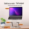 Adjustable Rotatable Metal Laptop Stand with Cooling and Height Adjustment Features