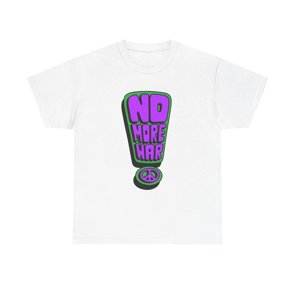 NO MORE WAR Vintage Graphic TShirt Unisex Heavy Cotton Tee Unisex T-Shirt M