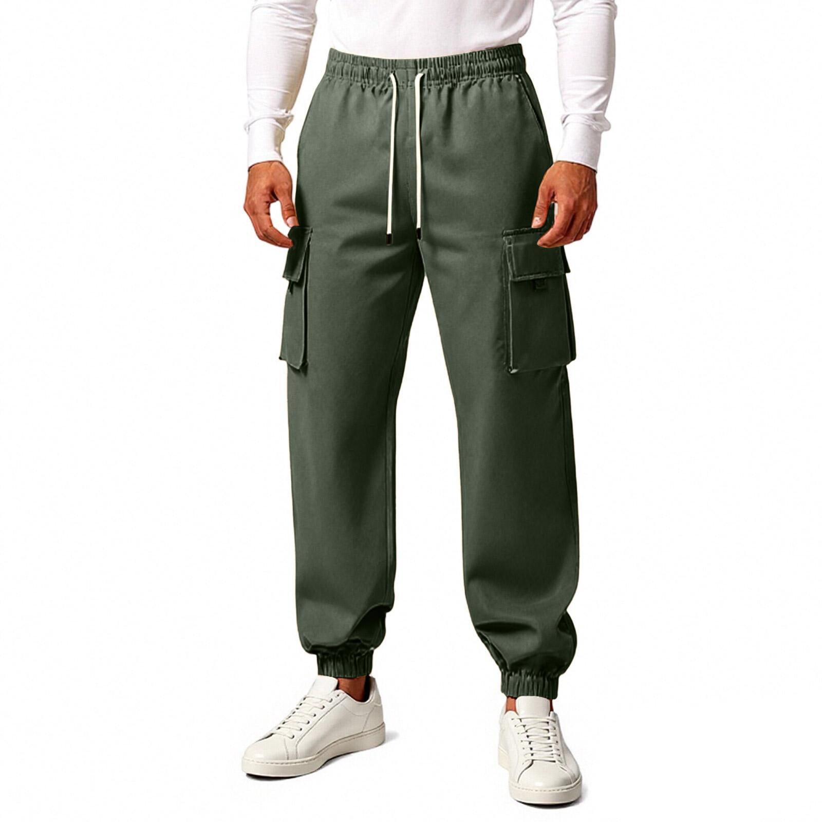 

Мужская Мода Досуг Средняя Посадка Длинный Стиль Повседневные Брюки L