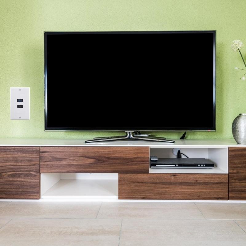 HDMIs USB3.0 Wall Plate USB3.0 Charger HDMIs Port Receptacle for Charging Supports 4K Ethernet Face Plate Office Setups