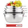 Stainless Steel Mixing & Washing Bowl Set (5-Piece)