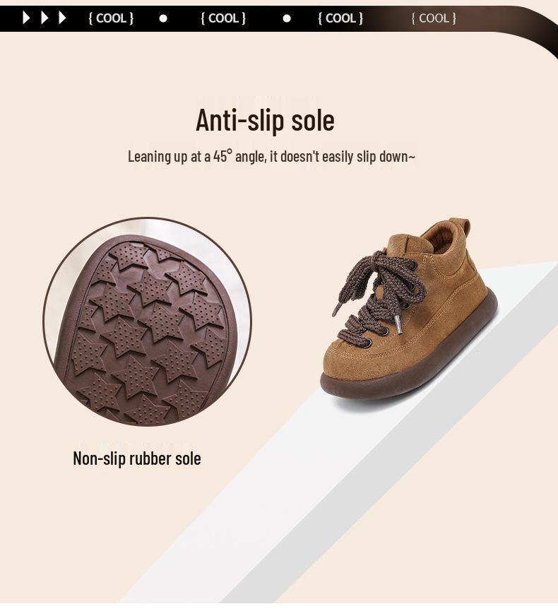 Children's Birkenstock Autumn/Winter Genuine Leather Loafers - Soft Sole Casual Shoes for Girls & Boys
