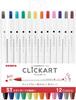 ZEBRA Clickart ST Pen Set 12-Color Water-Based (WYSS22-12CST)