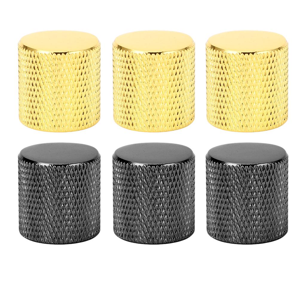 3 stk. gitarvolum-toneknapp metall elektronisk kontrollknapp for LP-gitarer AB-potensiometre