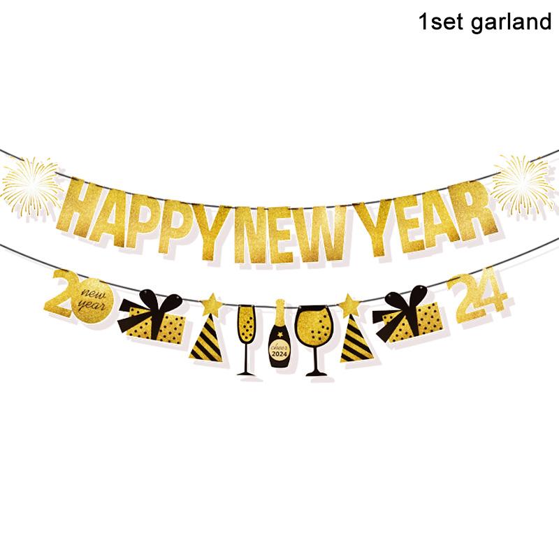 New Year 2024 Number Foil Balloons Happy New Year Eve Party Favors Supplies Garland Photo Props Christmas Decorations Navidad